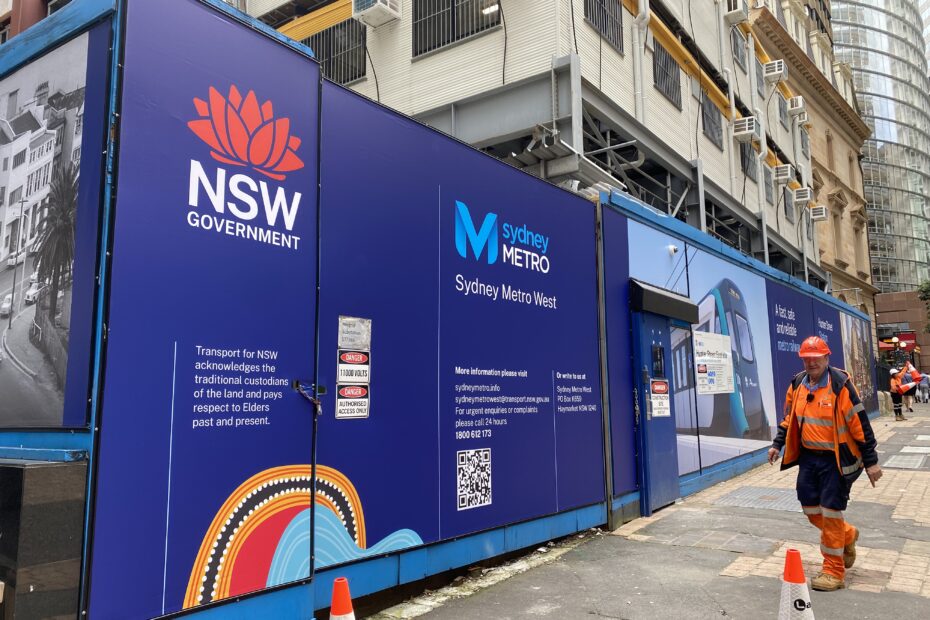Construction hoarding banners